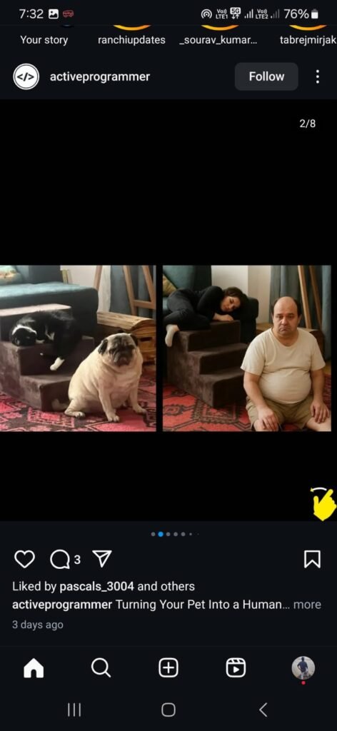 ChatGPT Dog to Human Prompt 