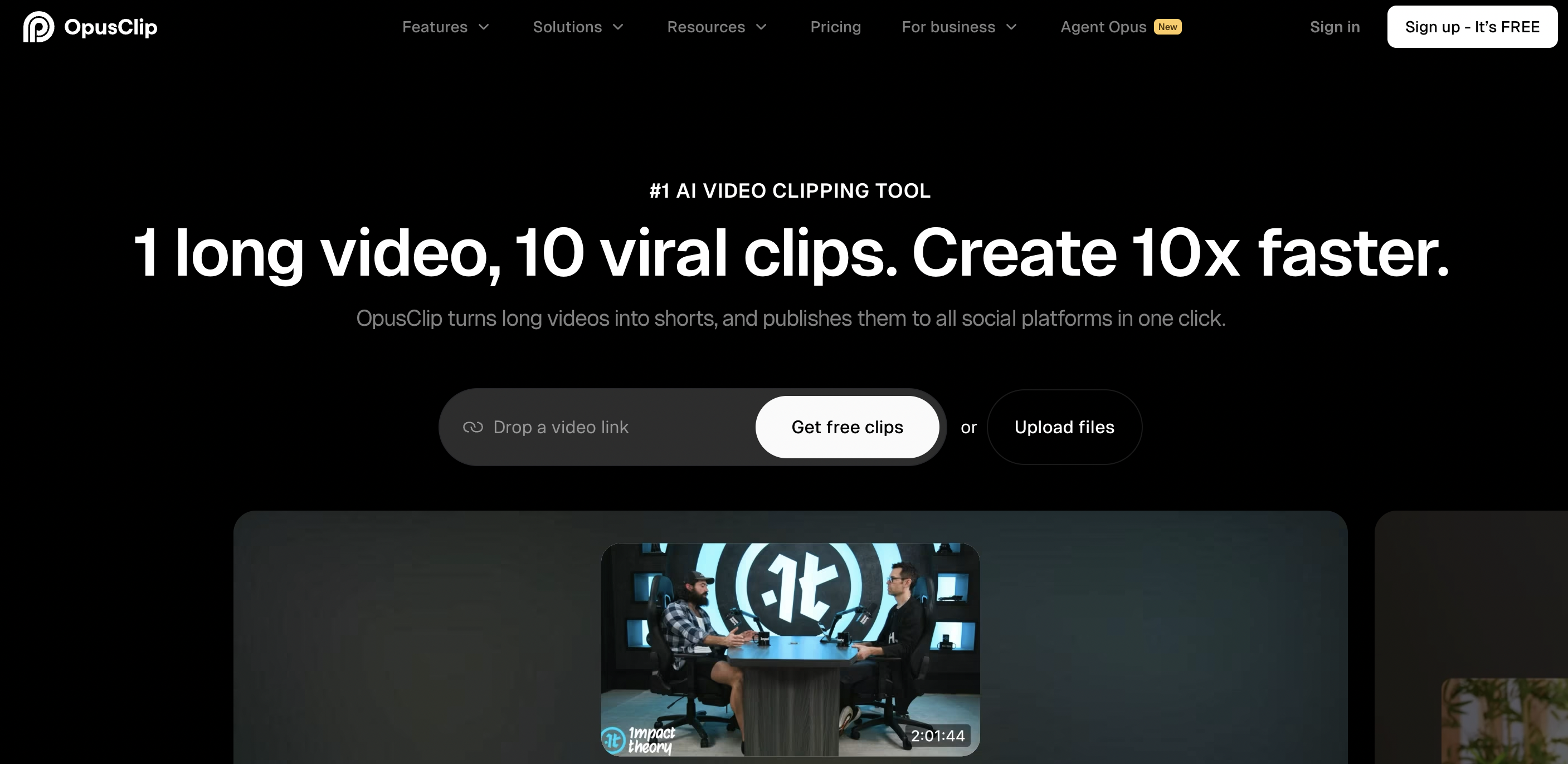 opus clips shorts generator