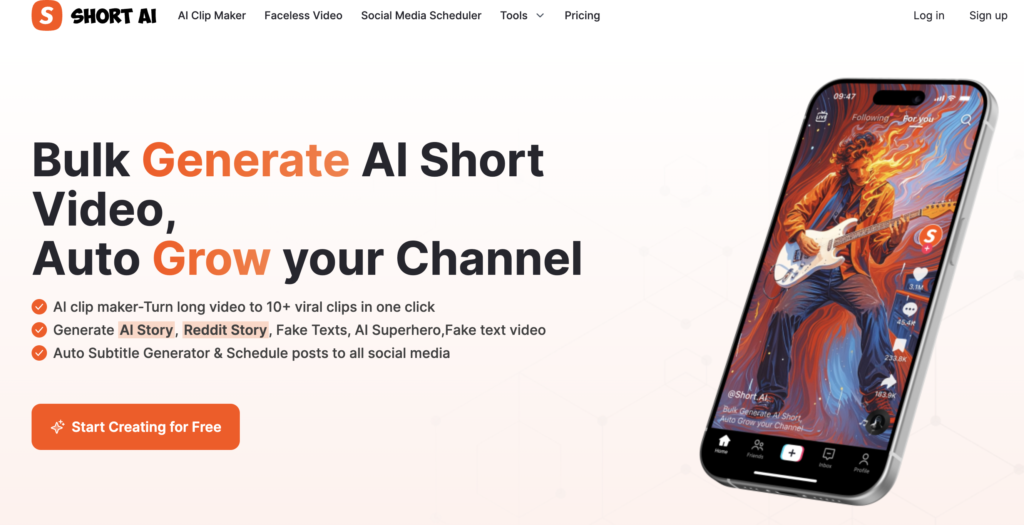 short Ai video generator tools
