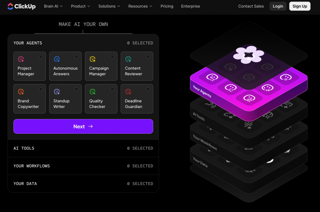 clickup ai tool for business