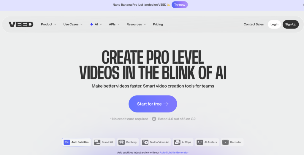 veed io video maker